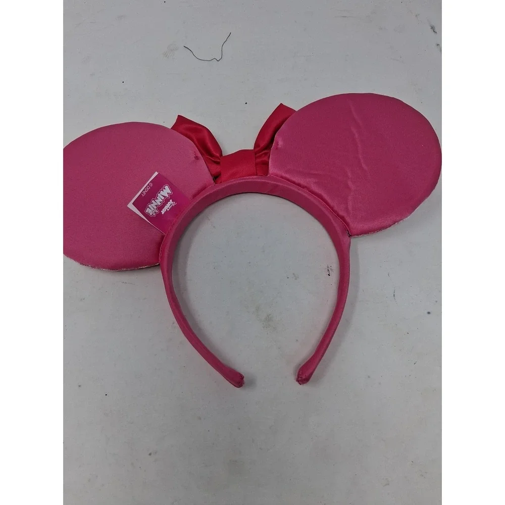 DISNEY JUNIOR MINNIE Pinks EARS Headband Sequins Glitter 157179 SAM Polka Dots I